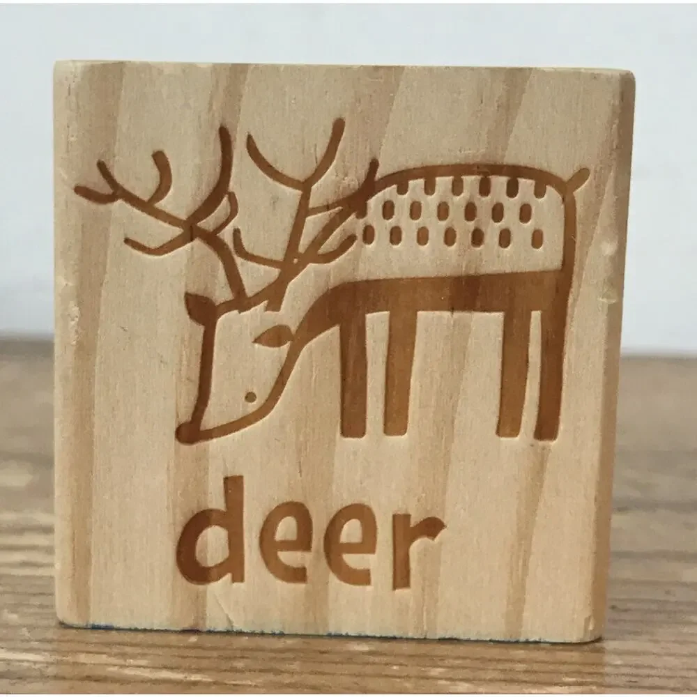 Set 5 Swedish Mixed Wood Number Letter Animal Picture Building Blocks Baby Toys